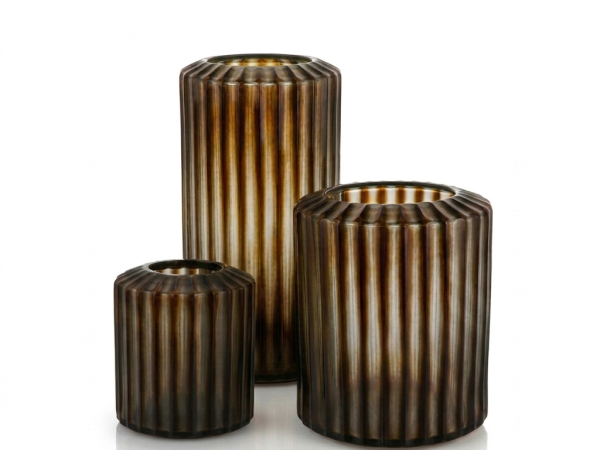 Omar Vase Black Orange
