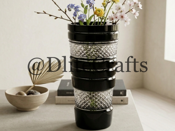 Crystal Cutting Flower Vase